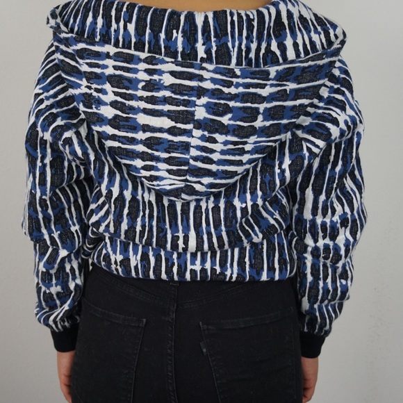 Stella McCartney Blue Print Zipper Hoodie - Picture 3 of 6